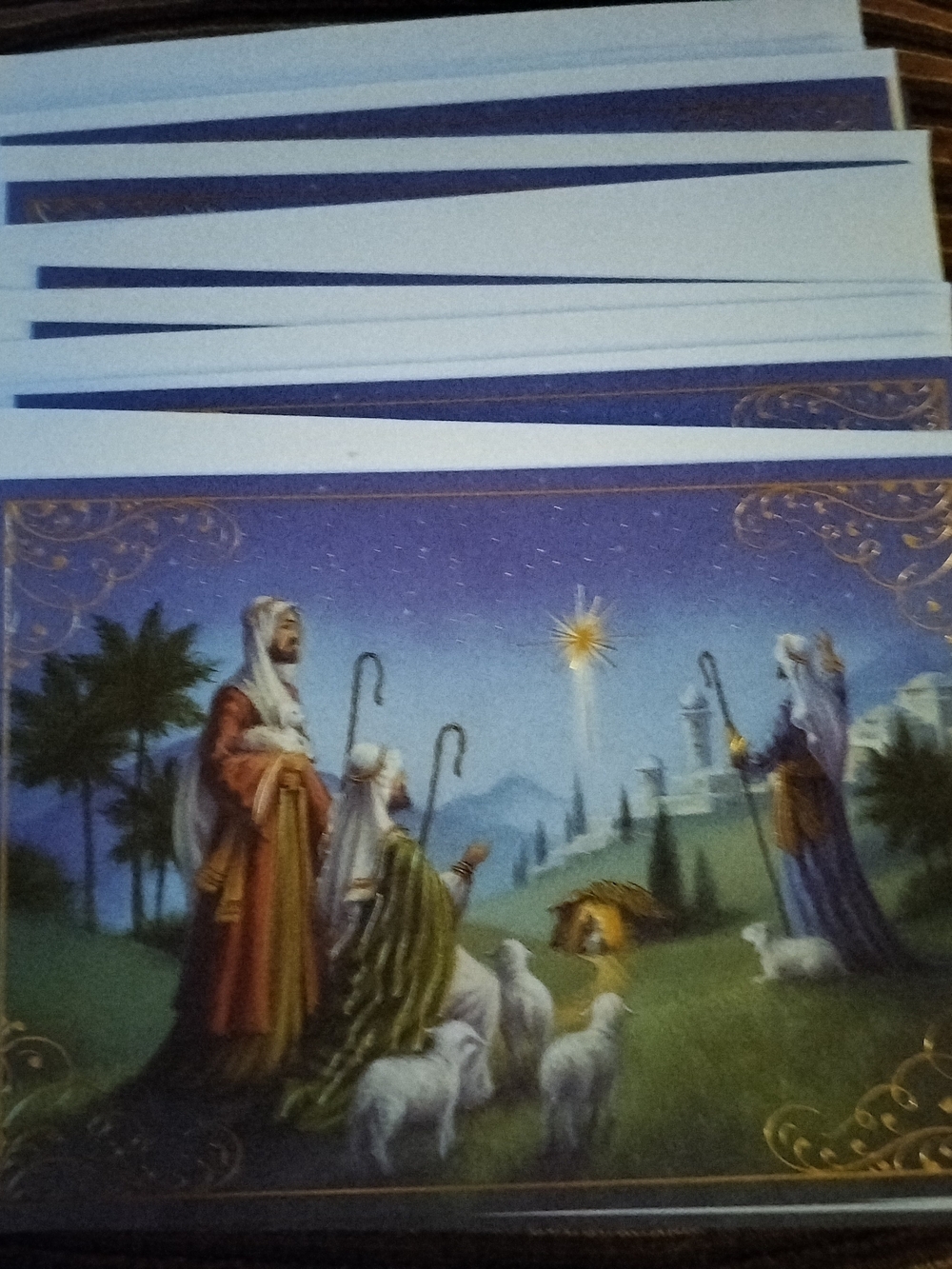 Masterpiece Studio Nativity Scene Christmas 17 Cards With Envelopes